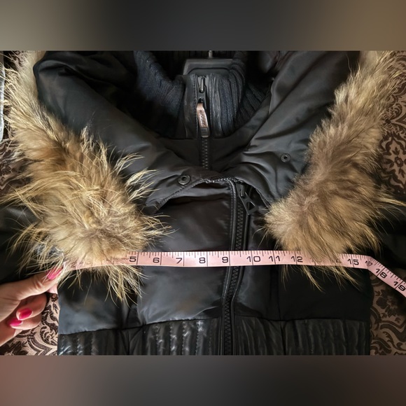 Rudsak coat leather and real fur xsmall - Picture 6 of 8